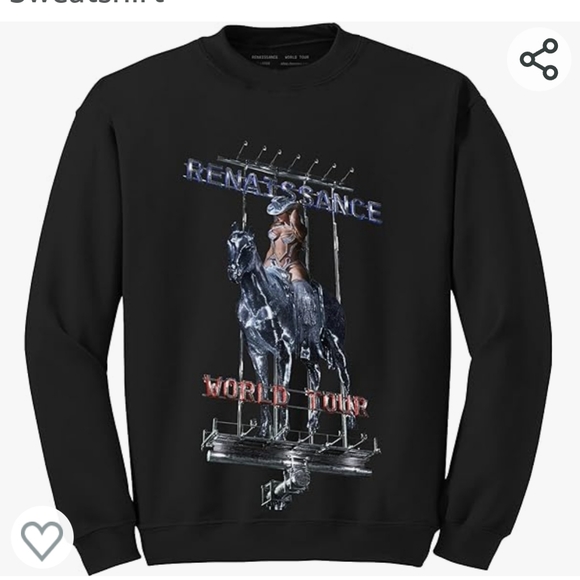 OFFICIAL BEYONCE RENAISSANCE TOUR SWEAT SHIRT - Picture 1 of 1